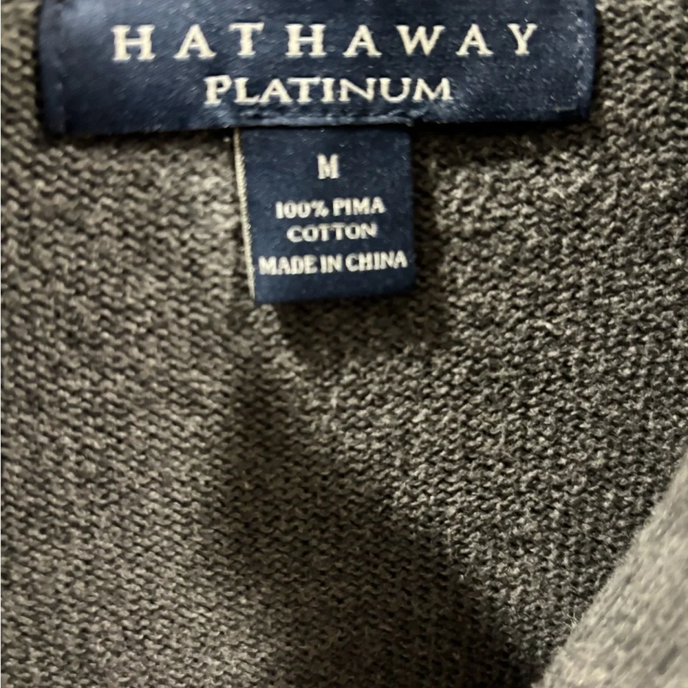 Men's Gray Full-Zip Sweater- M